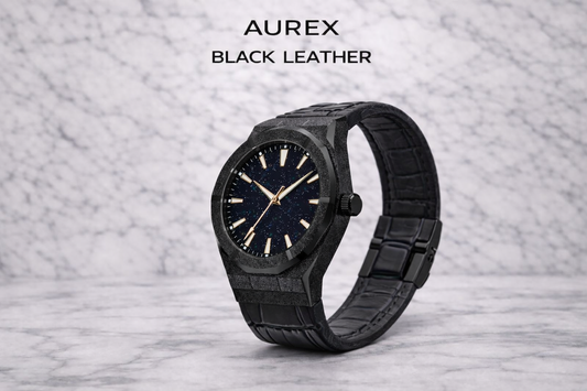 AUREX Black Leather