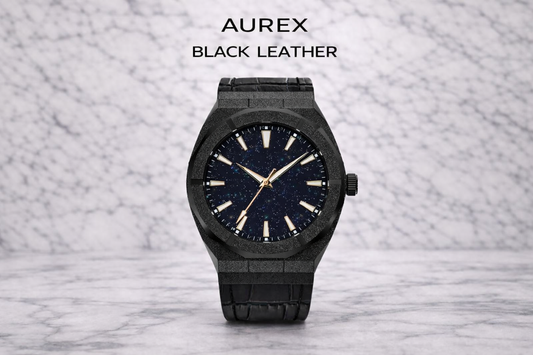 AUREX Black Leather